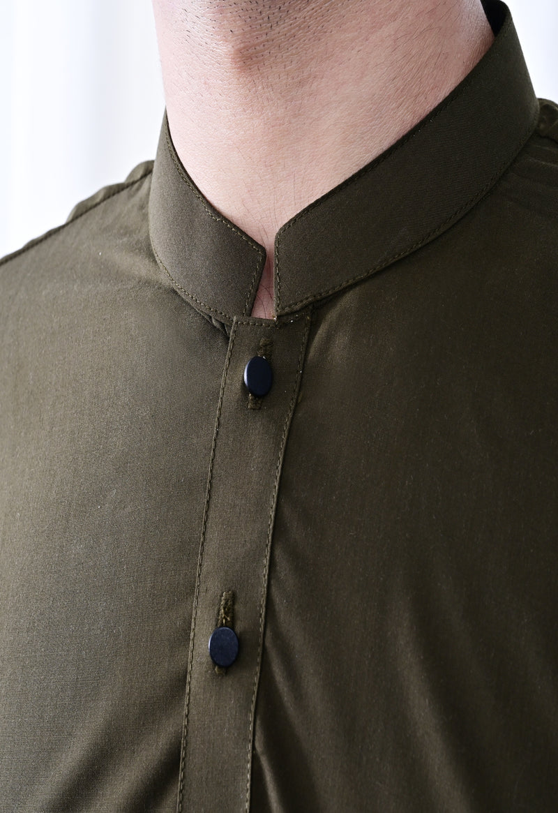 Ready To Wear – Olive Green Men’s premium Shalwar Kameez
